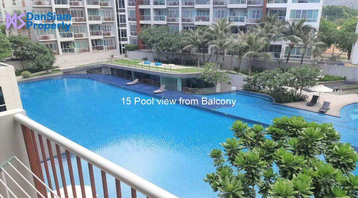 15 Pool view from Balcony