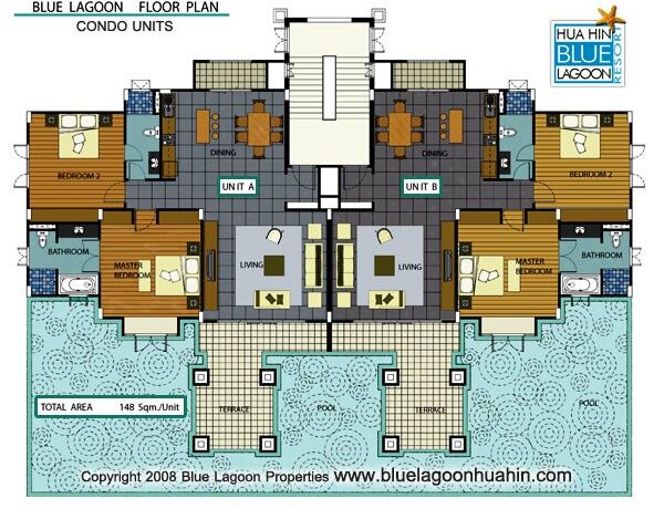 83 Blue Lagoon Condo layout