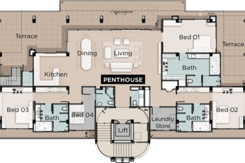 90 Floorplan Penthouse