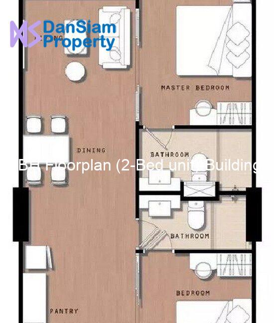 70 BH Floorplan (2-Bed unit)-BuildingA)