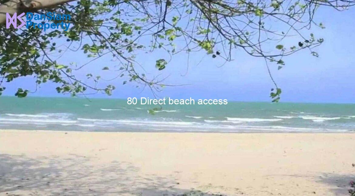 80 Direct beach access