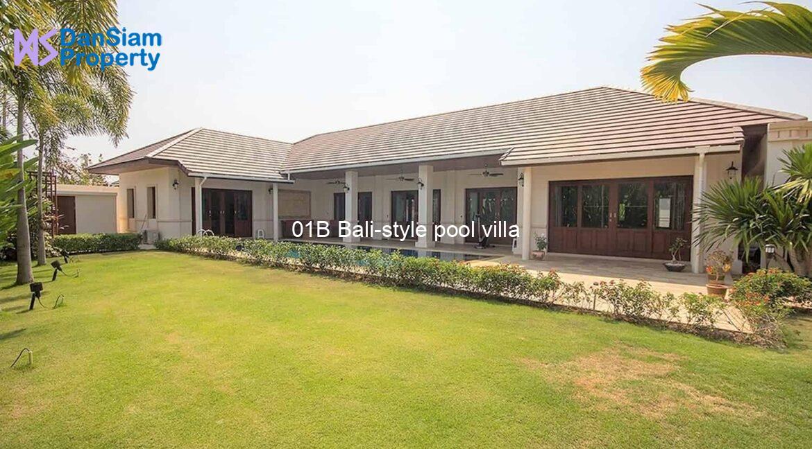 01B Bali-style pool villa