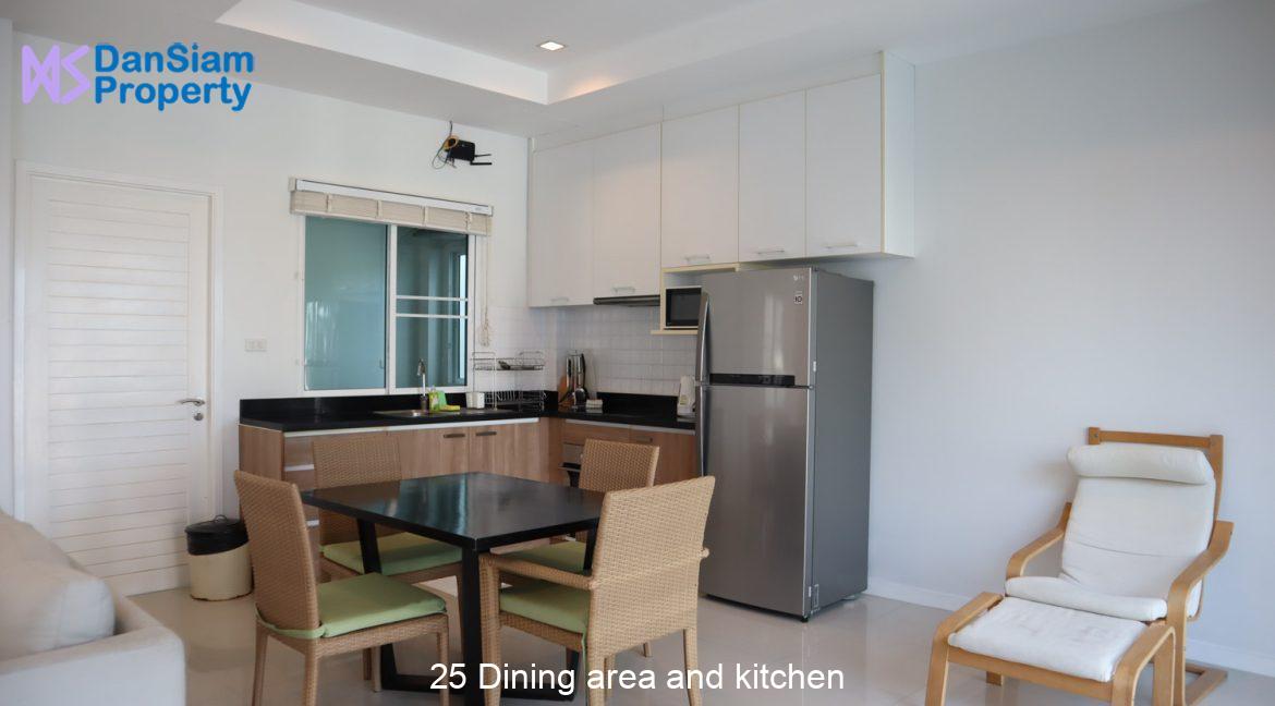 25 Dining area and kitchen