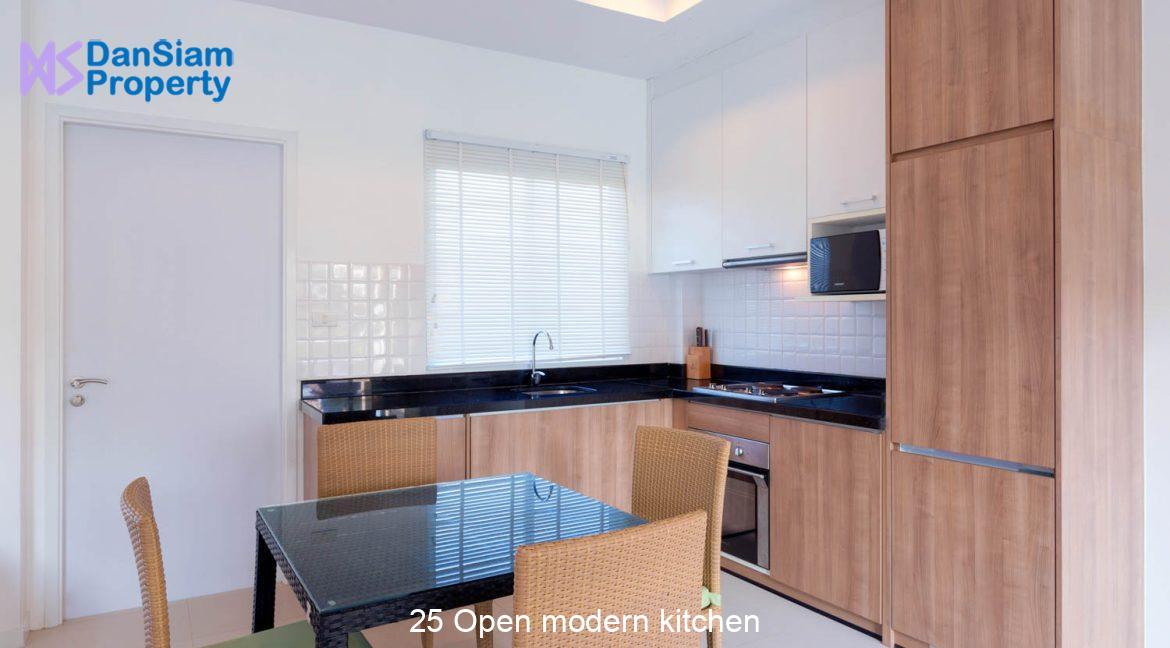 25 Open modern kitchen