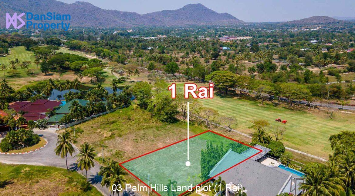 03 Palm Hills Land plot (1 Rai)