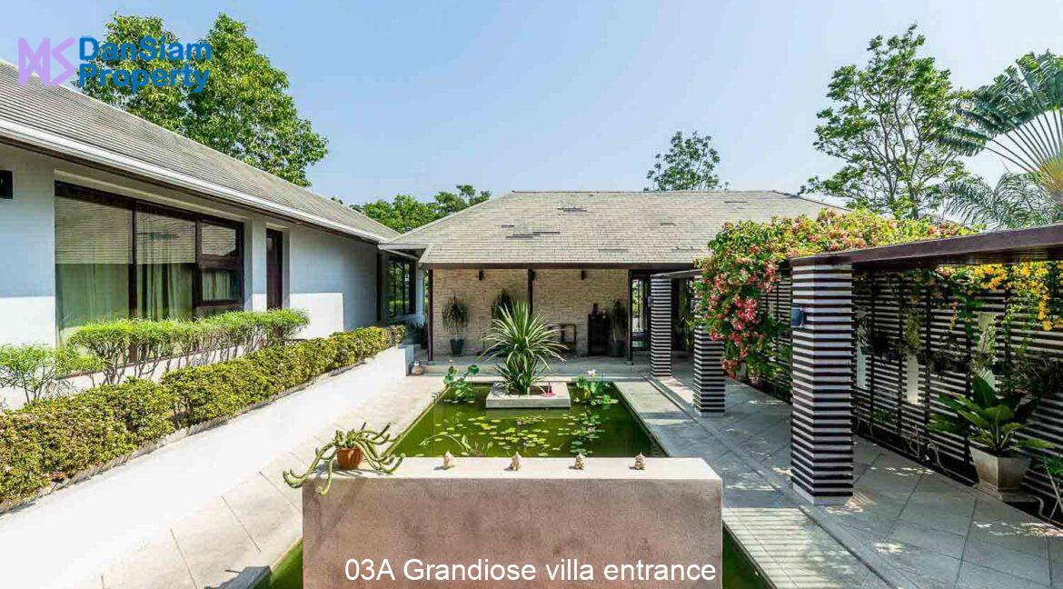 03A Grandiose villa entrance