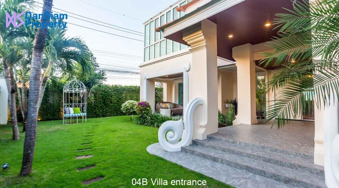 04B Villa entrance