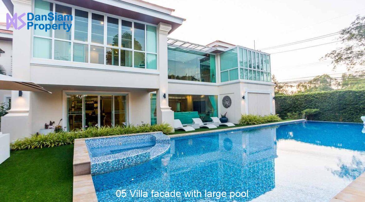 05 Villa facade with large pool