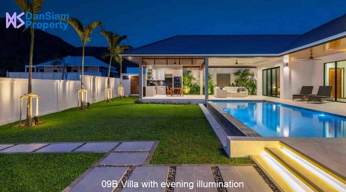 09B Villa with evening illumination