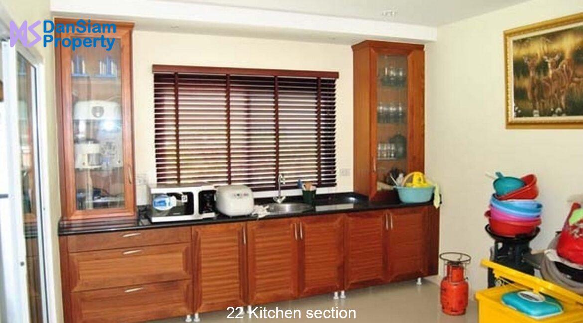 22 Kitchen section