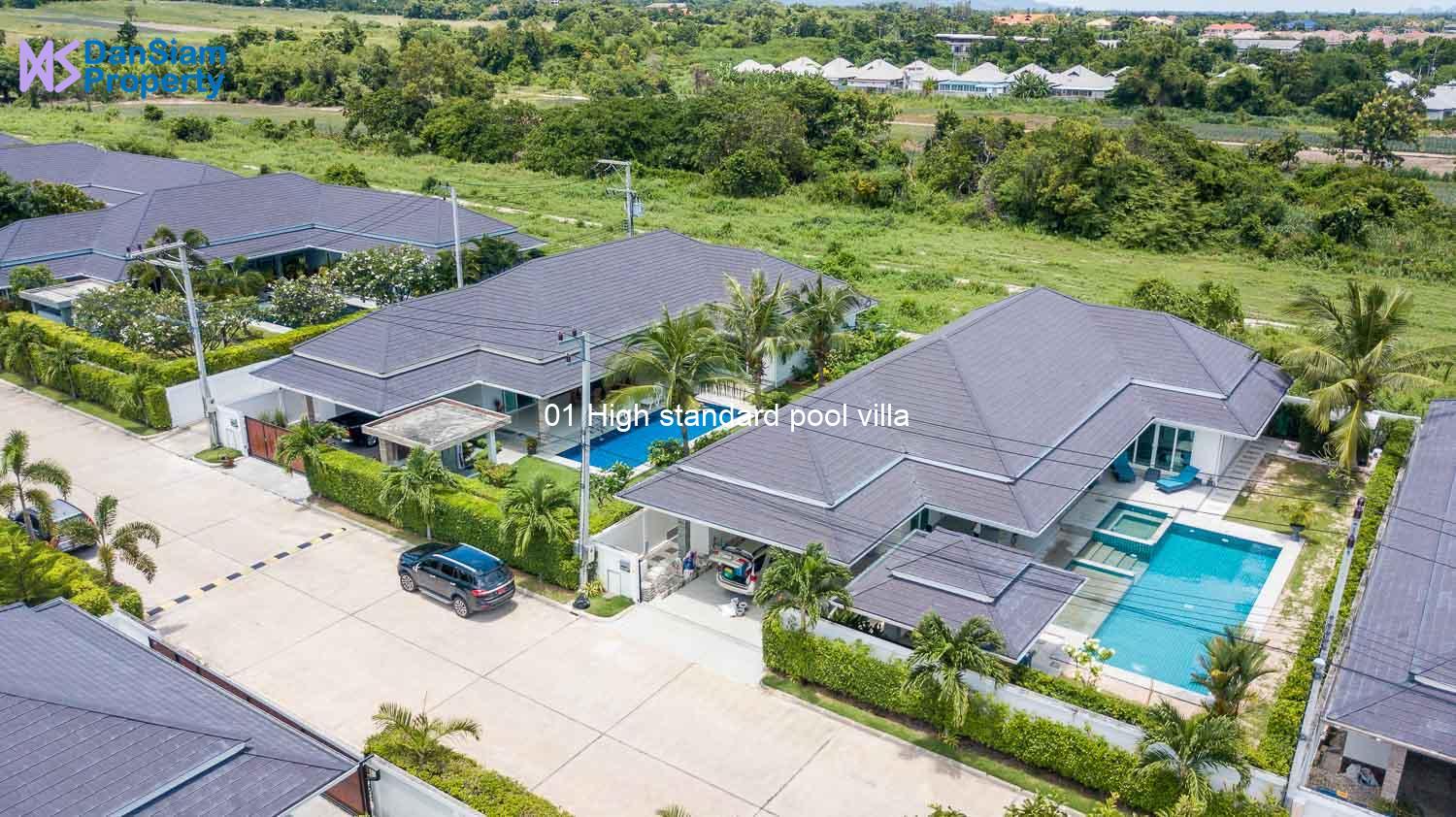 High Standard Pool Villa in Hua Hin near Palm Hills Golf Resort