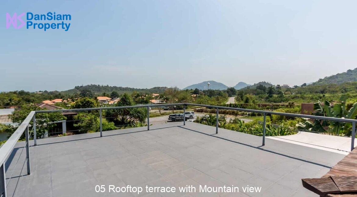 05 Rooftop terrace with Mountain view