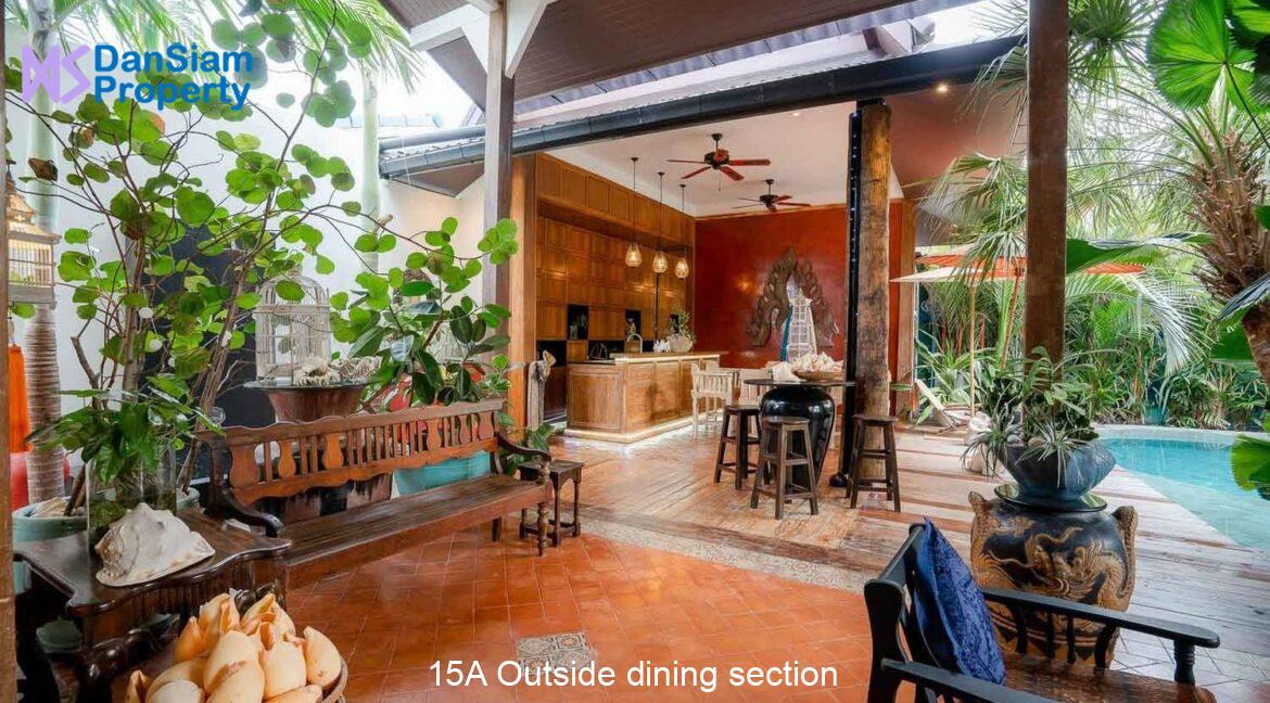 15A Outside dining section