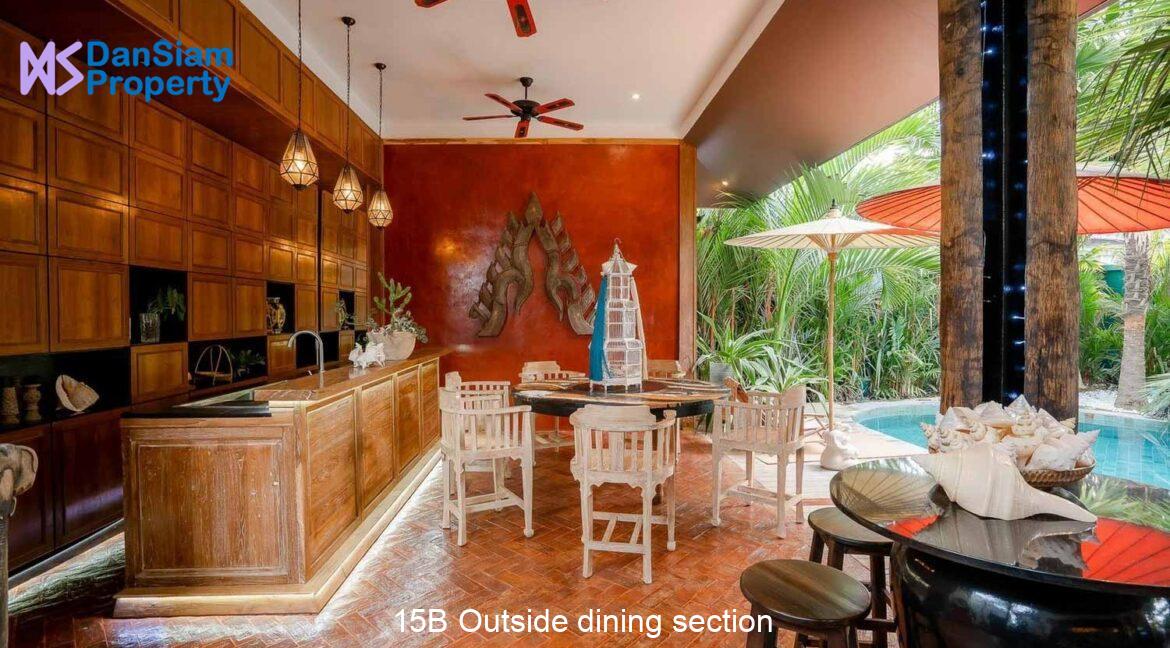 15B Outside dining section