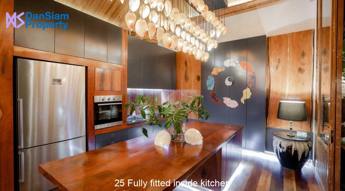 25 Fully fitted inside kitchen
