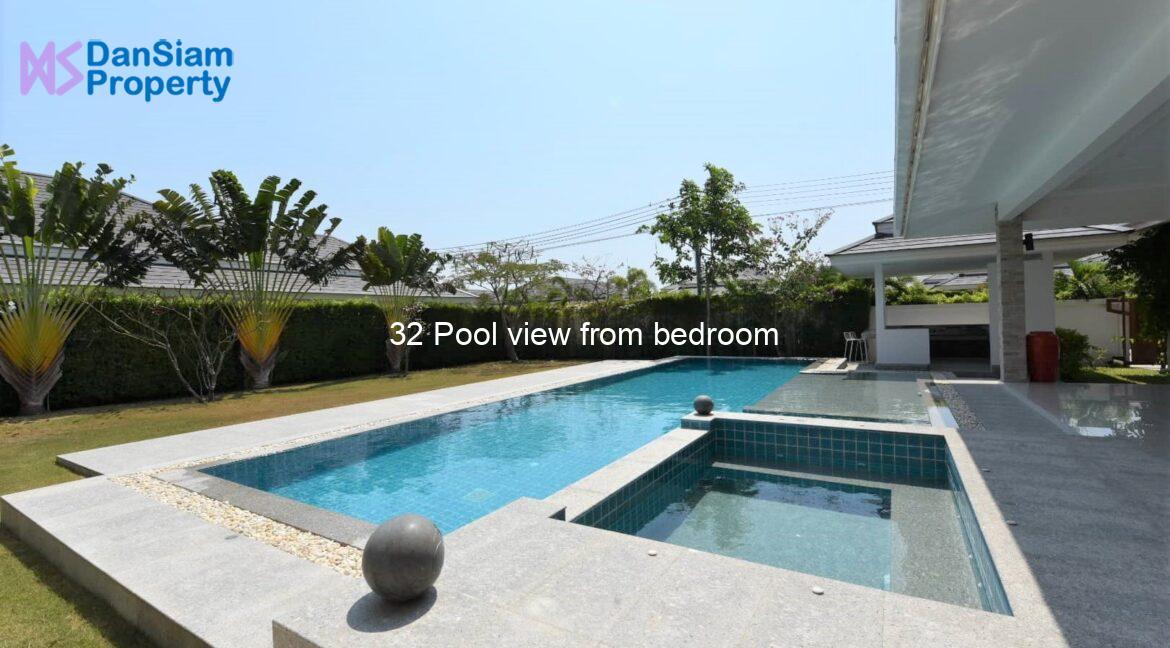 32 Pool view from bedroom