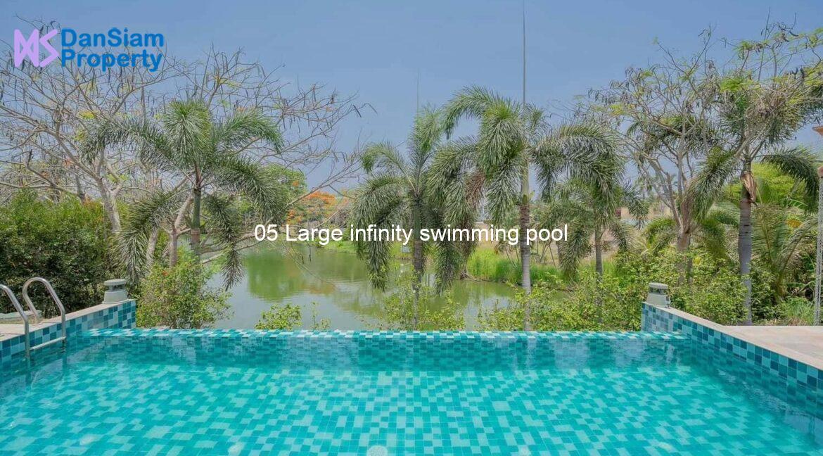05 Large infinity swimming pool