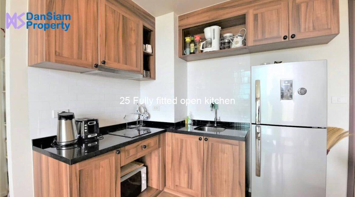 25 Fully fitted open kitchen